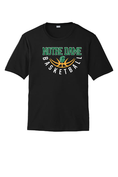 Notre Dame Basketball Sport Tek Competitor Short Sleeve Tee