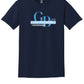 Short Sleeve T-Shirt - Word Art I navy front
