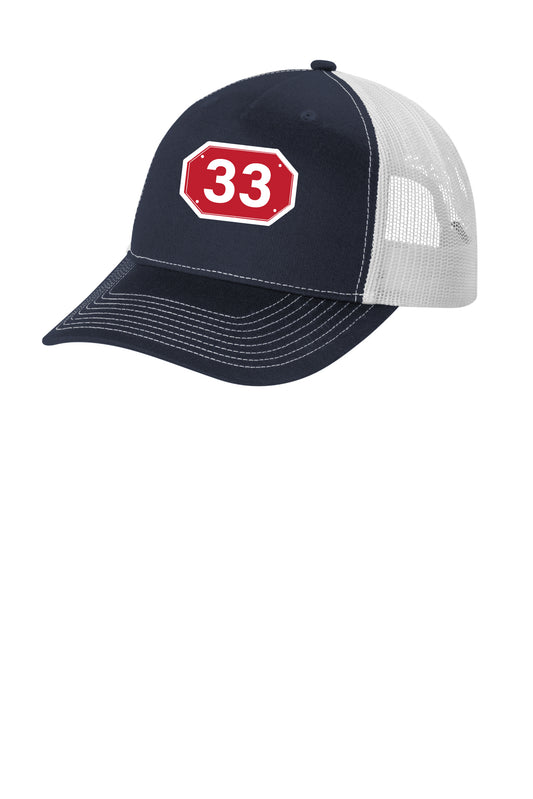 Port Authority® Snapback Five-Panel Trucker Cap