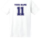 North Warren Basketball Short Sleeve T-Shirt white, back