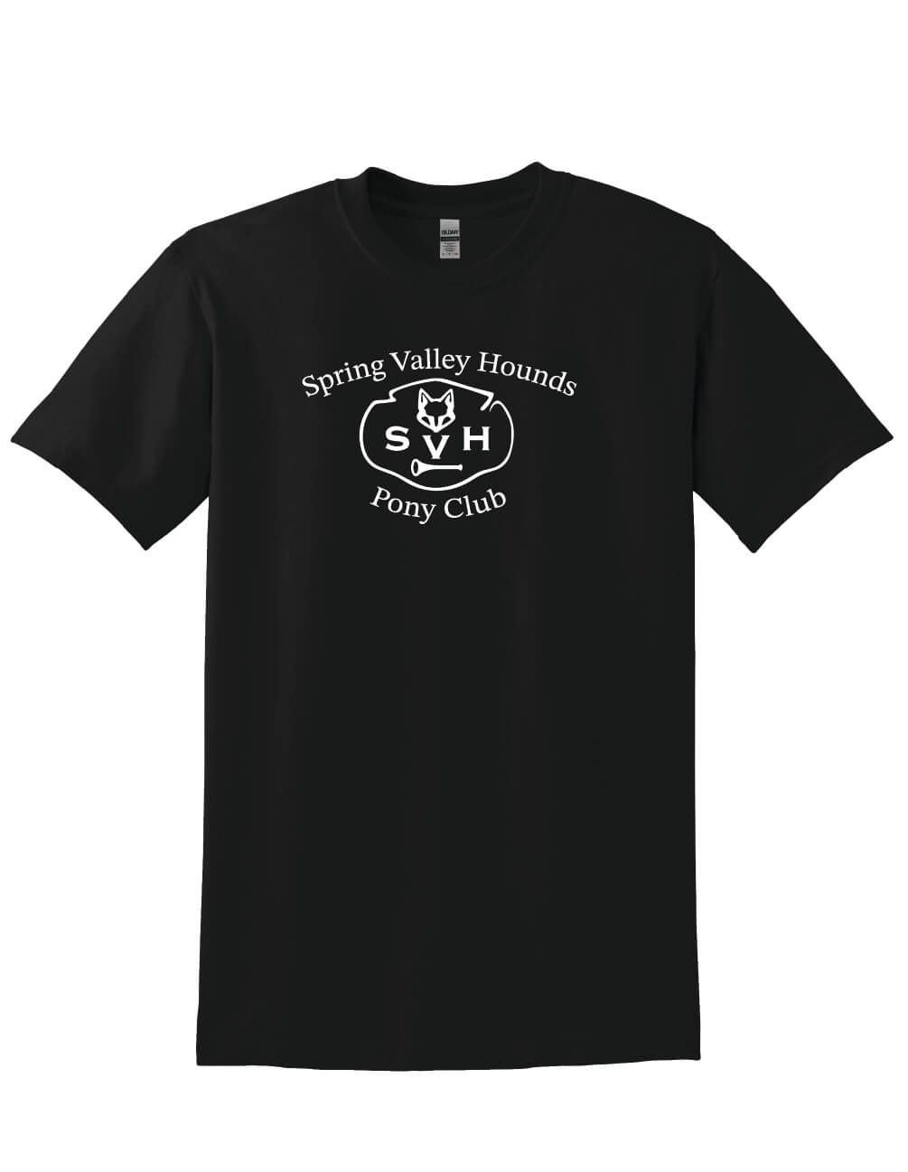 Spring Valley Pony Short Sleeve T-Shirt (Gildan, Youth) black
