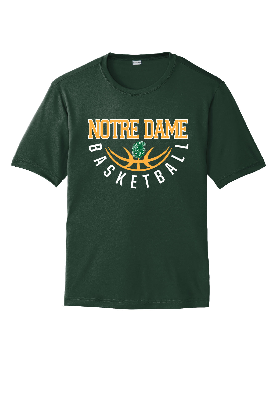 Notre Dame Basketball Sport Tek Competitor Short Sleeve Tee