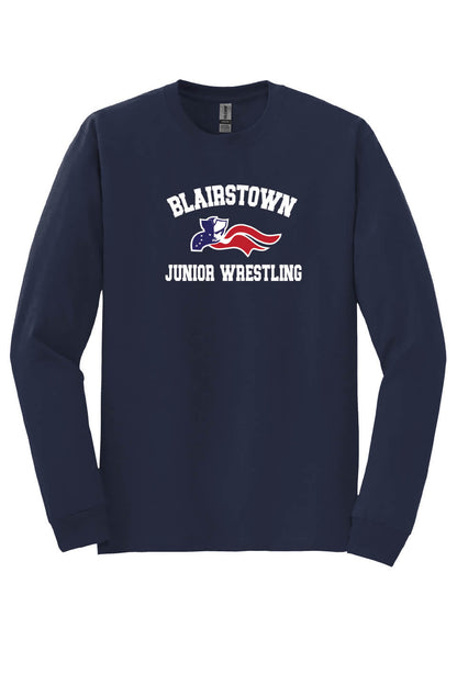 Blairstown JR Wrestling Long Sleeve T-Shirt (Youth) navy