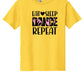 Eat Sleep Dance Repeat Short Sleeve T-Shirt (Youth) daisy