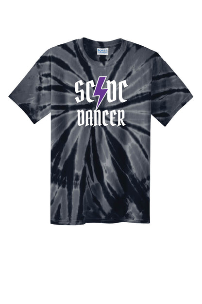 SCDC Dancer Tie Dye Short Sleeve T-Shirt (Youth) black
