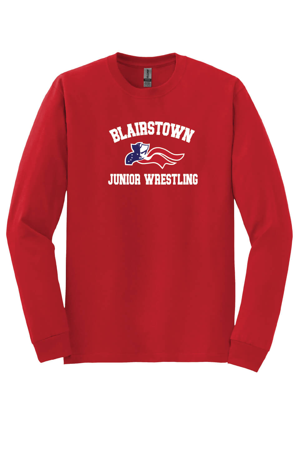 Blairstown JR Wrestling Long Sleeve T-Shirt (Youth) red