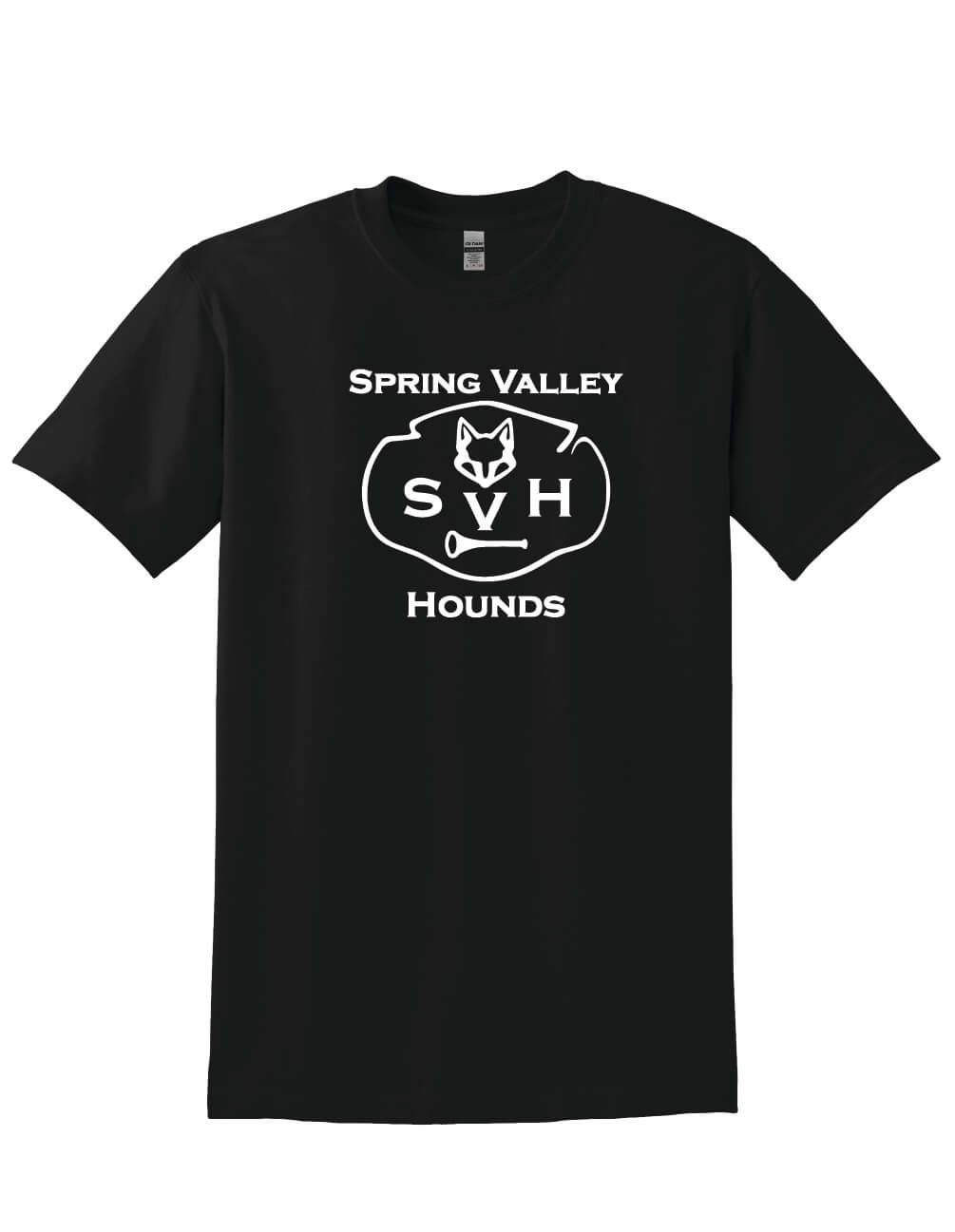 Spring Valley Hounds Short Sleeve T-Shirt (Gildan) black