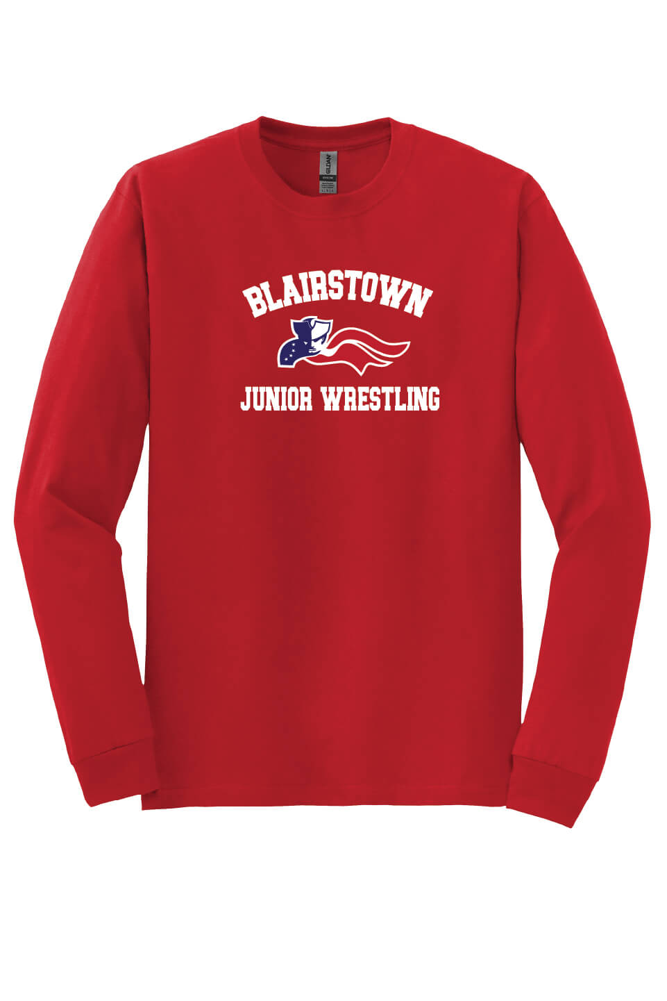 Blairstown JR Wrestling Long Sleeve T-Shirt red