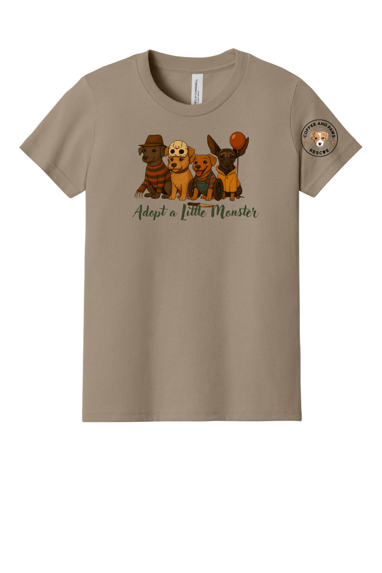 Adopt a Little Monster Short Sleeve Bella Canvas T-shirt