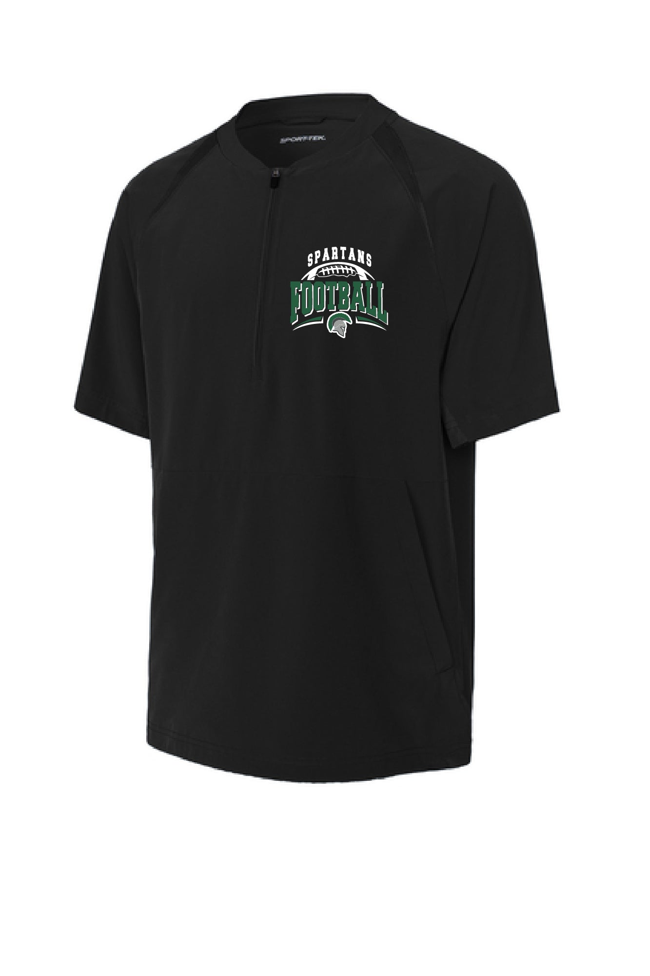 Spartans Football Sport-Tek® Repeat 1/2-Zip Short Sleeve Jacket