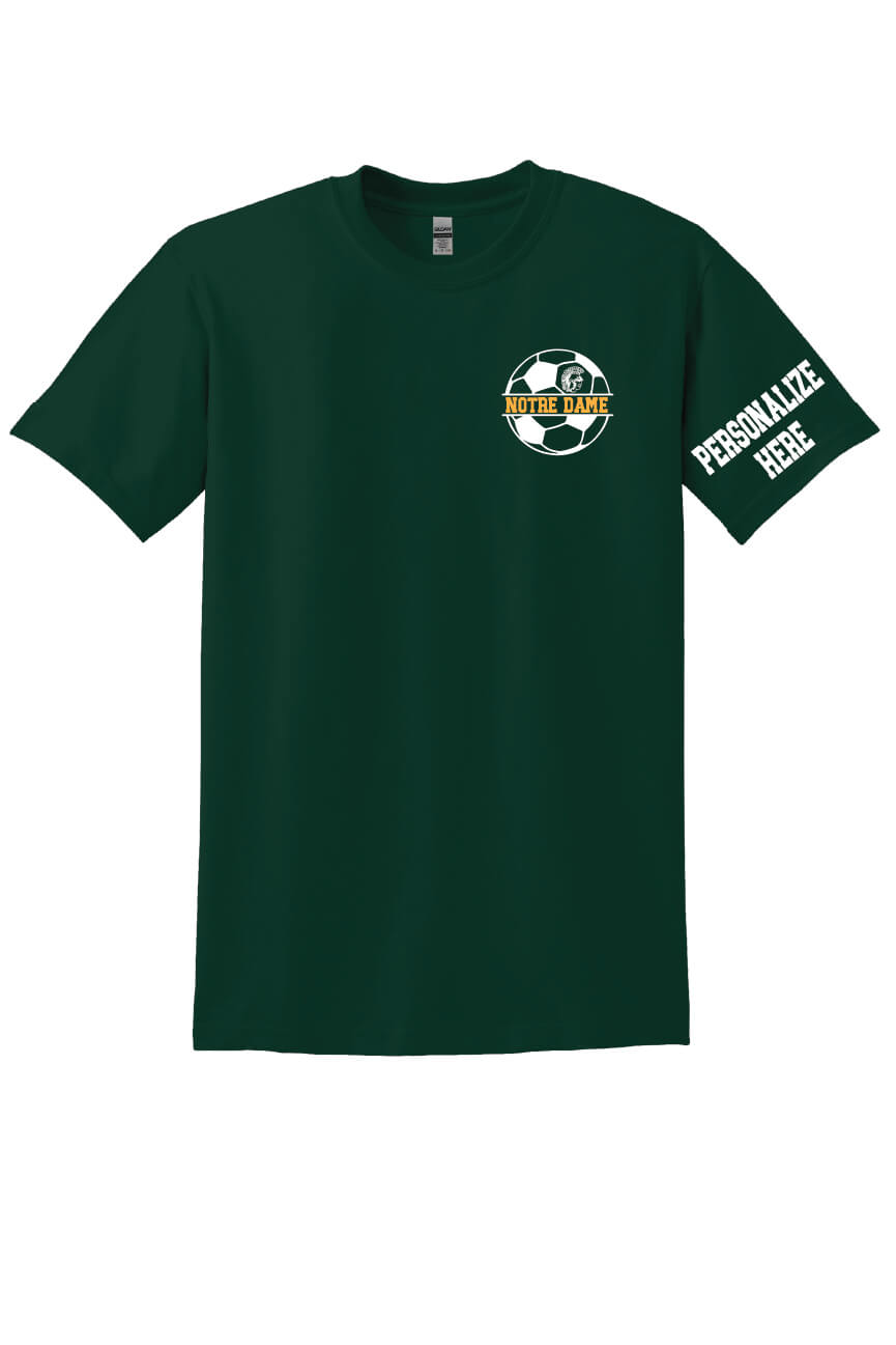 Notre Dame Soccer Short Sleeve T-Shirt green