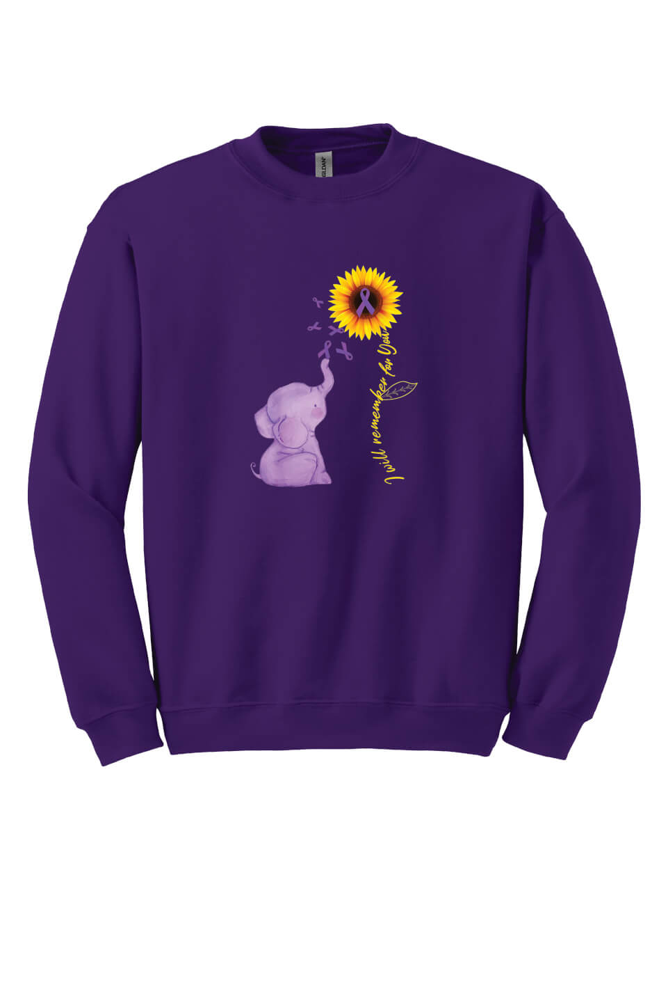 I Will Remember For You Crewneck Sweatshirt purple
