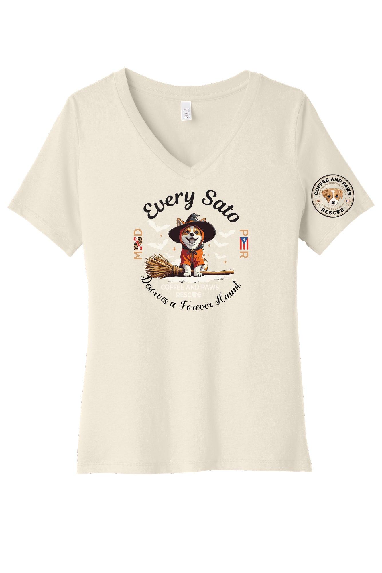 Forever Haunt Ladies V-Neck T-shirt