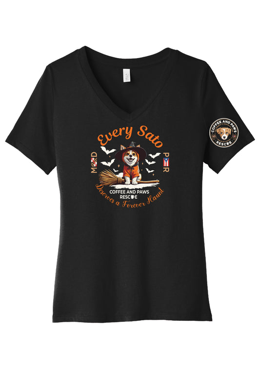 Forever Haunt Ladies V-Neck T-shirt