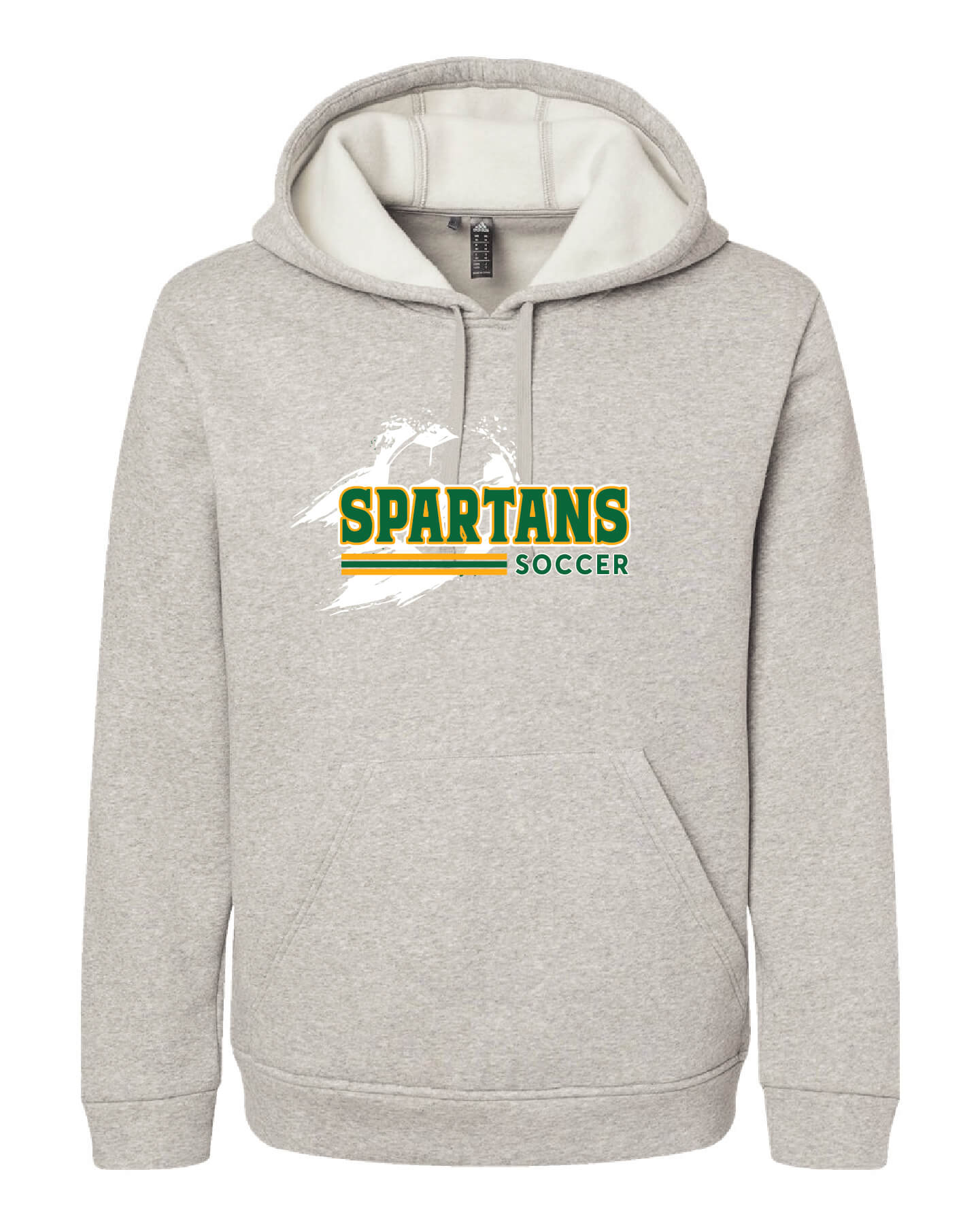 Spartans Fleece Hooded Sweatshirt gray front