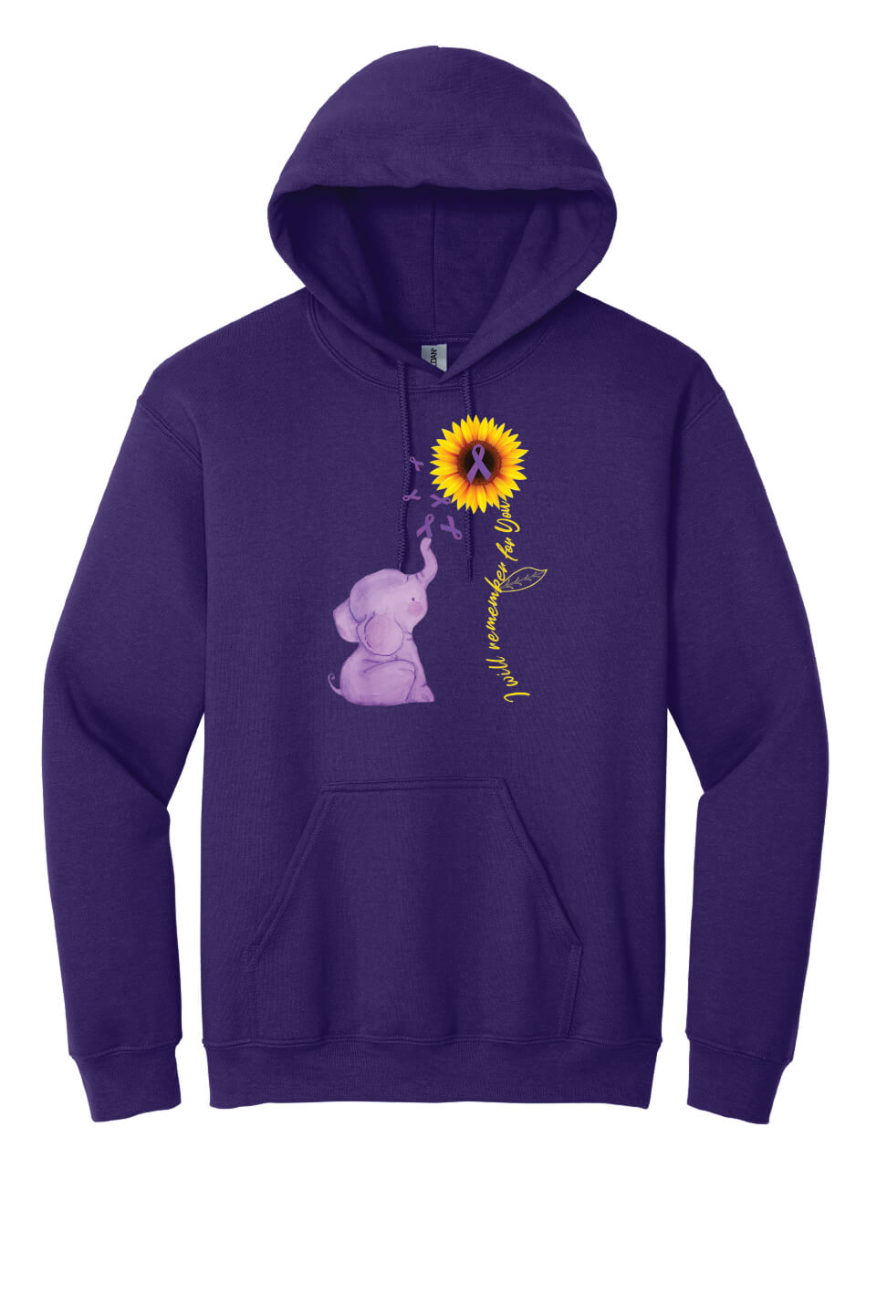 I Will Remember For You Hoodie purple