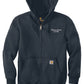 Carhartt Rain Defender Paxton Heavyweight Hooded Zip-Front Sweatshirt navy