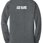 Youth Notre Dame Basketball Long Sleeve T-Shirt gray-back