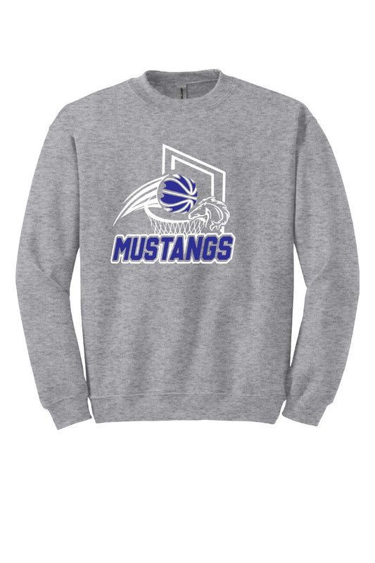 Mustangs Crewneck Sweatshirt (Youth) gray