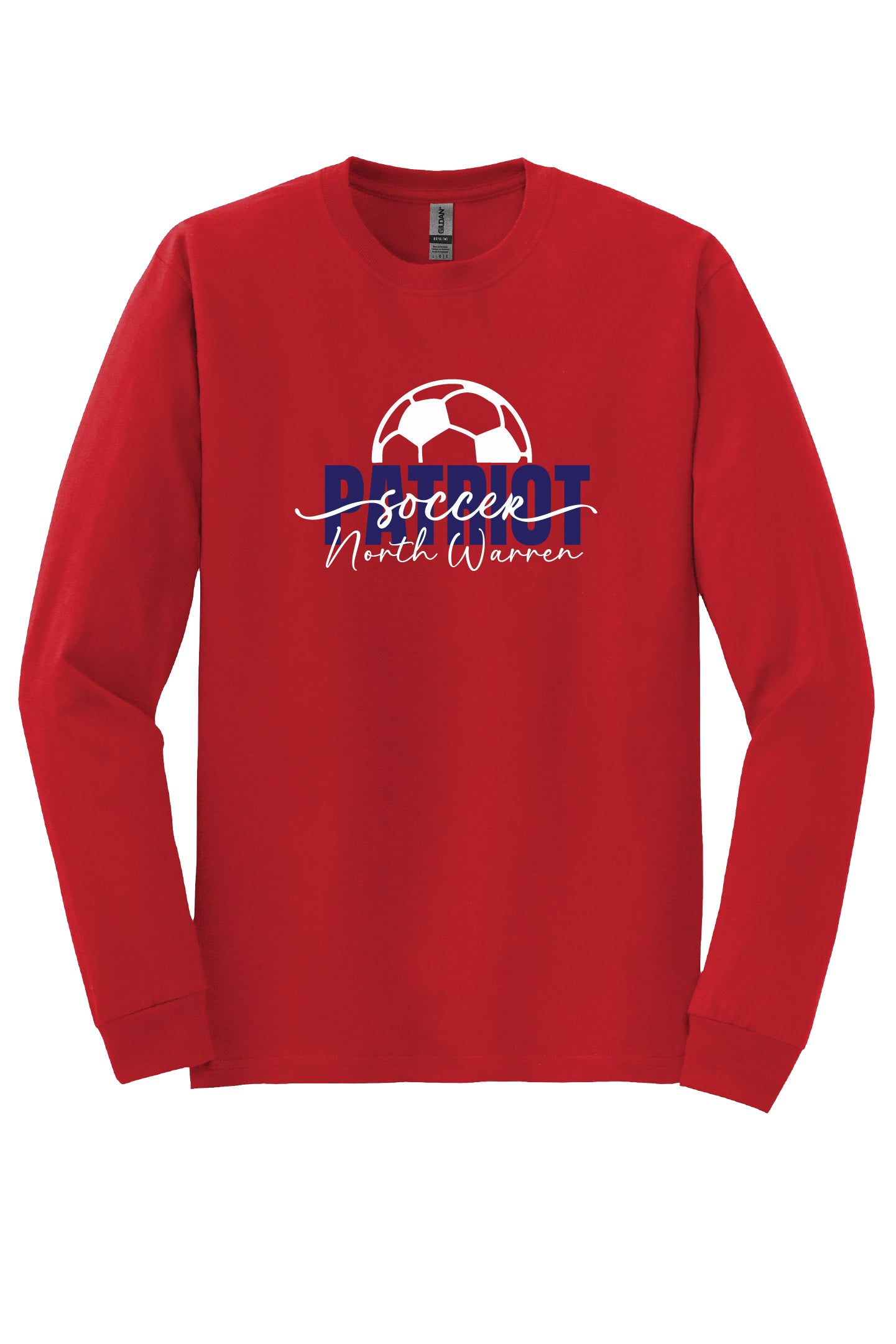 Patriot Soccer Script Long Sleeve T-Shirt