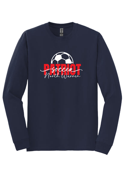 Patriot Soccer Script Long Sleeve T-Shirt