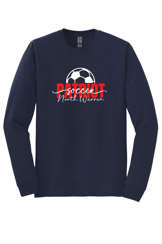 Patriot Soccer Script Long Sleeve T-Shirt