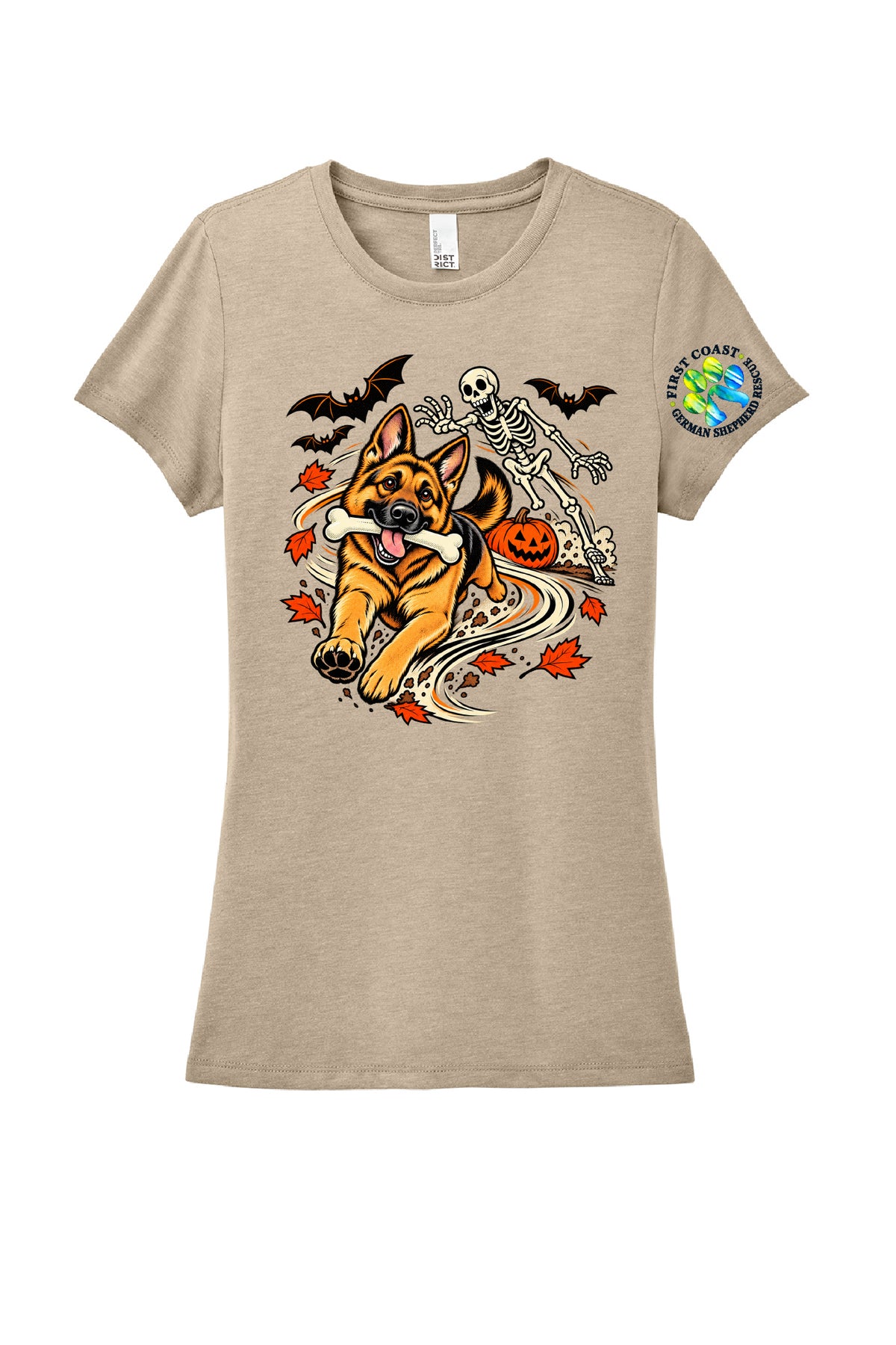 Dog with a Bone  Ladies Cut Short Sleeve T-Shirt