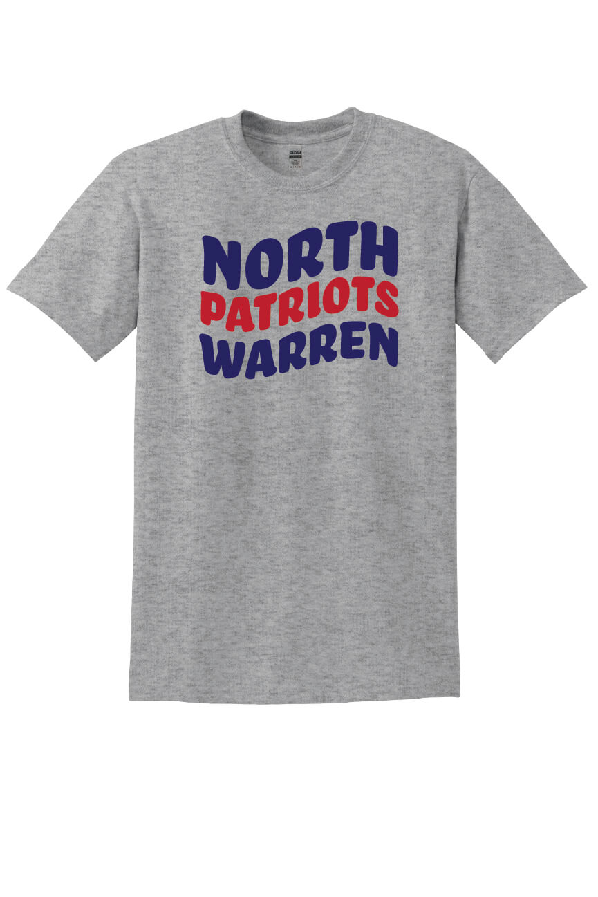 North Warren Patriots II Short Sleeve T-Shirt gray