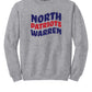 North Warren Patriots II Crewneck Sweatshirt gray