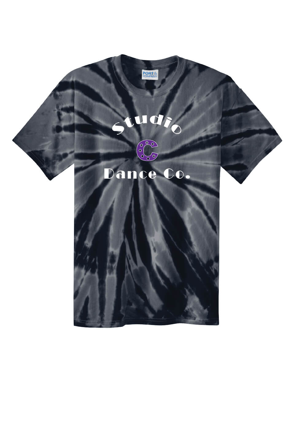 Studio C Tie Dye Short Sleeve T-Shirt (Youth) black