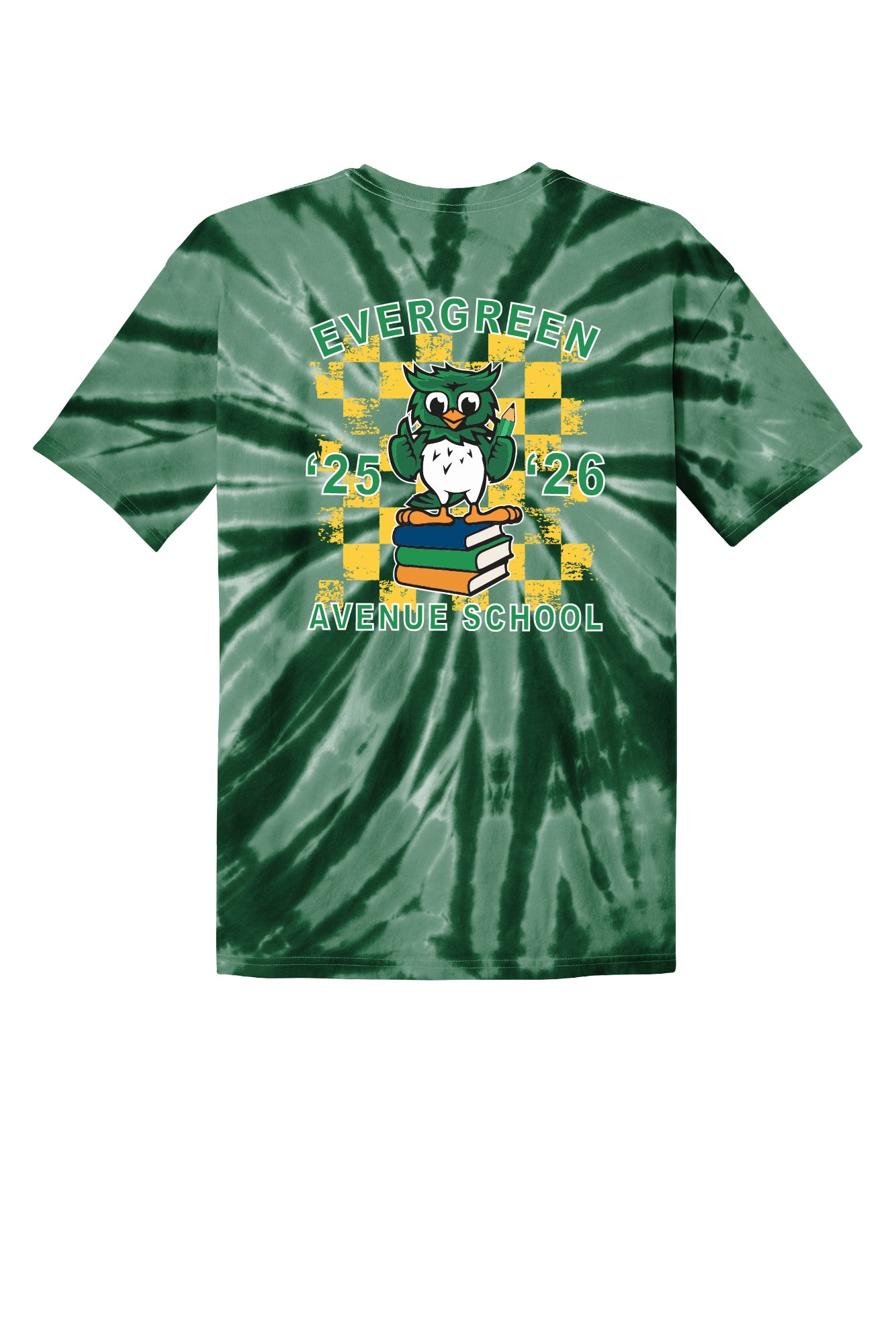 Back to School Hootie Tie-Dye Short Sleeve T-Shirt