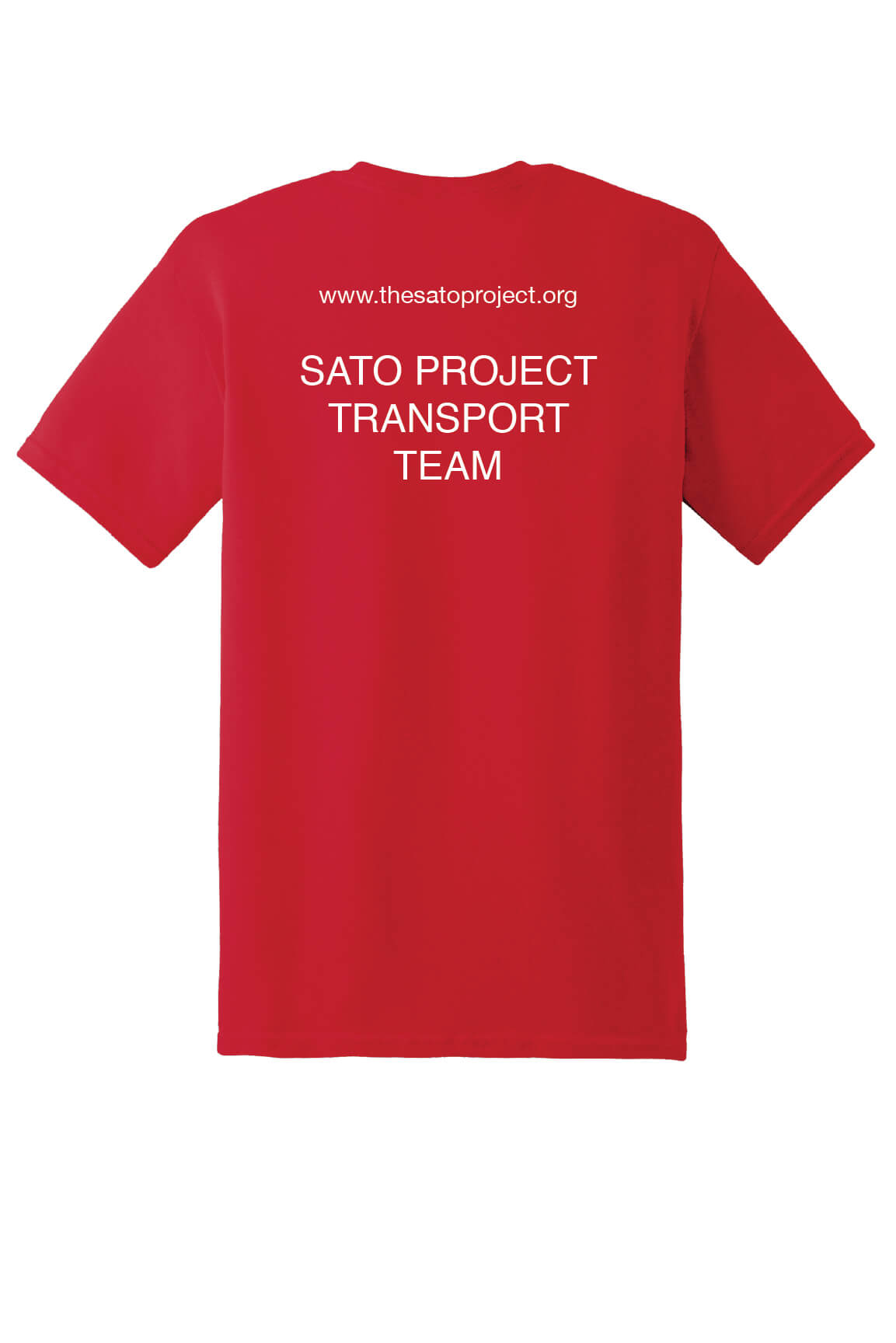 Transport Team Short Sleeve T-Shirt red back