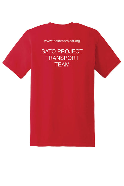 Transport Team Short Sleeve T-Shirt red back