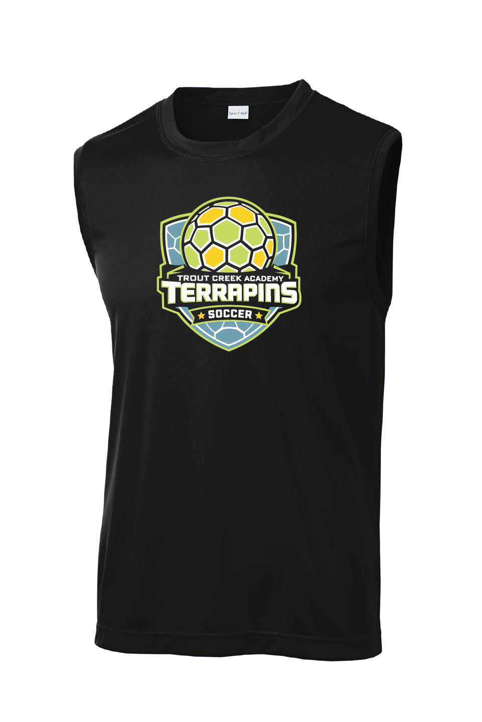 Terrapins Soccer Competitor Sleeveless Tee (Adult Sizes only)