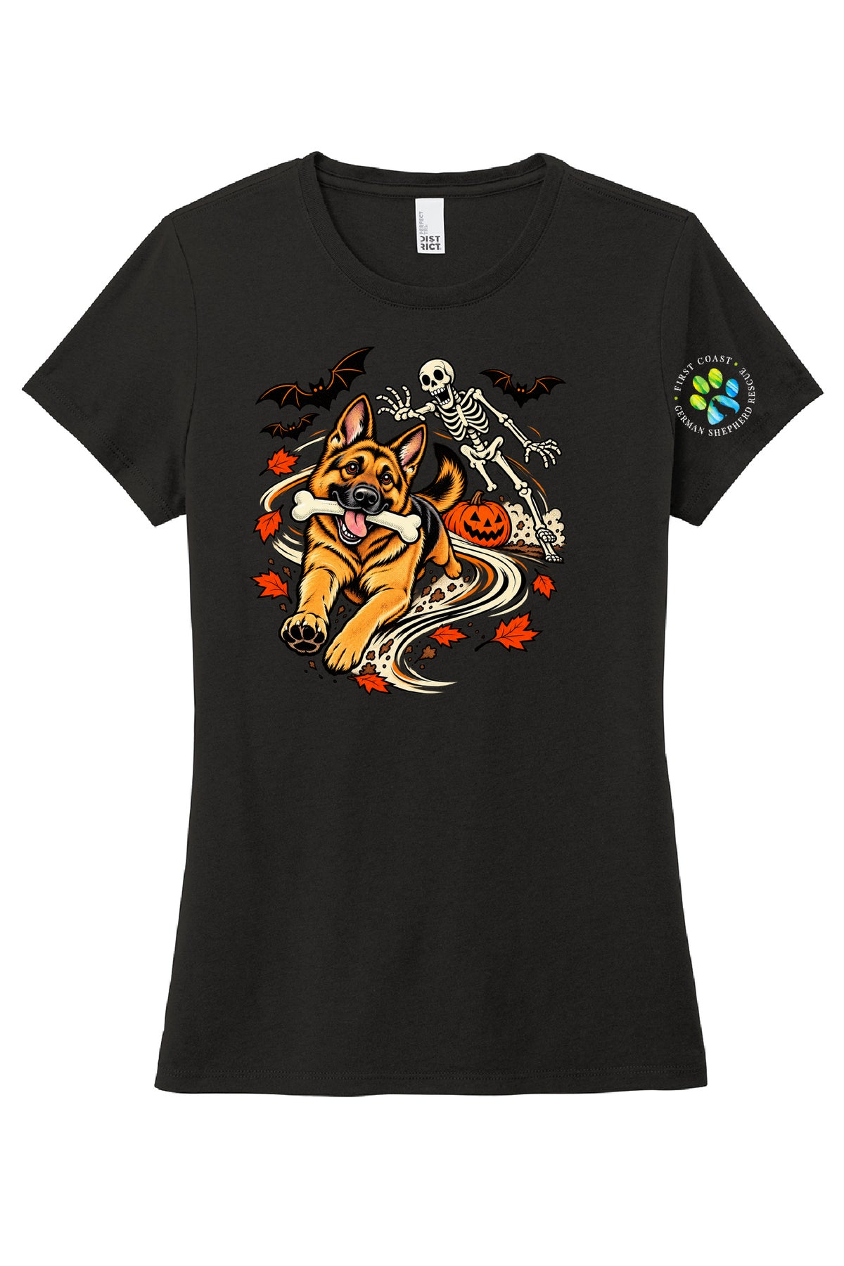 Dog with a Bone  Ladies Cut Short Sleeve T-Shirt