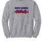 North Warren Patriots V Crewneck Sweatshirt gray