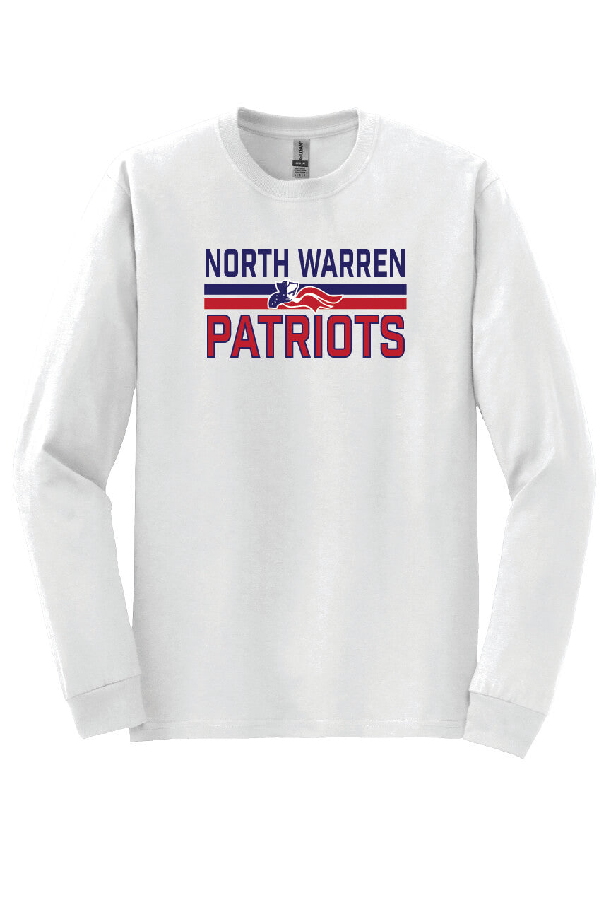 North Warren Patriots VI Long Sleeve T-Shirt white