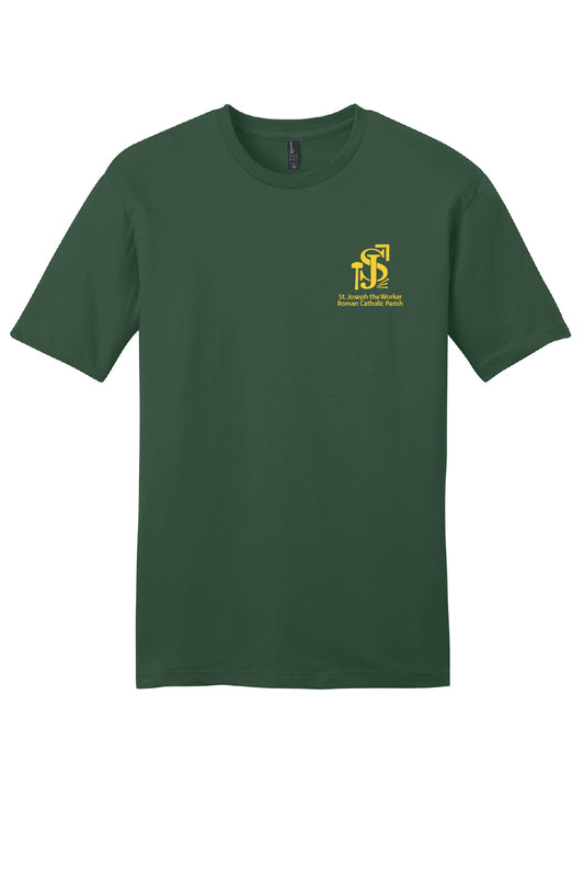 St. Joseph the Worker II Short Sleeve T-shirt-Full Color Logo