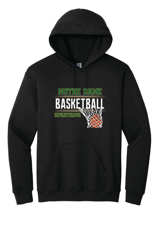 Notre Dame Basketball Hoodie black-front