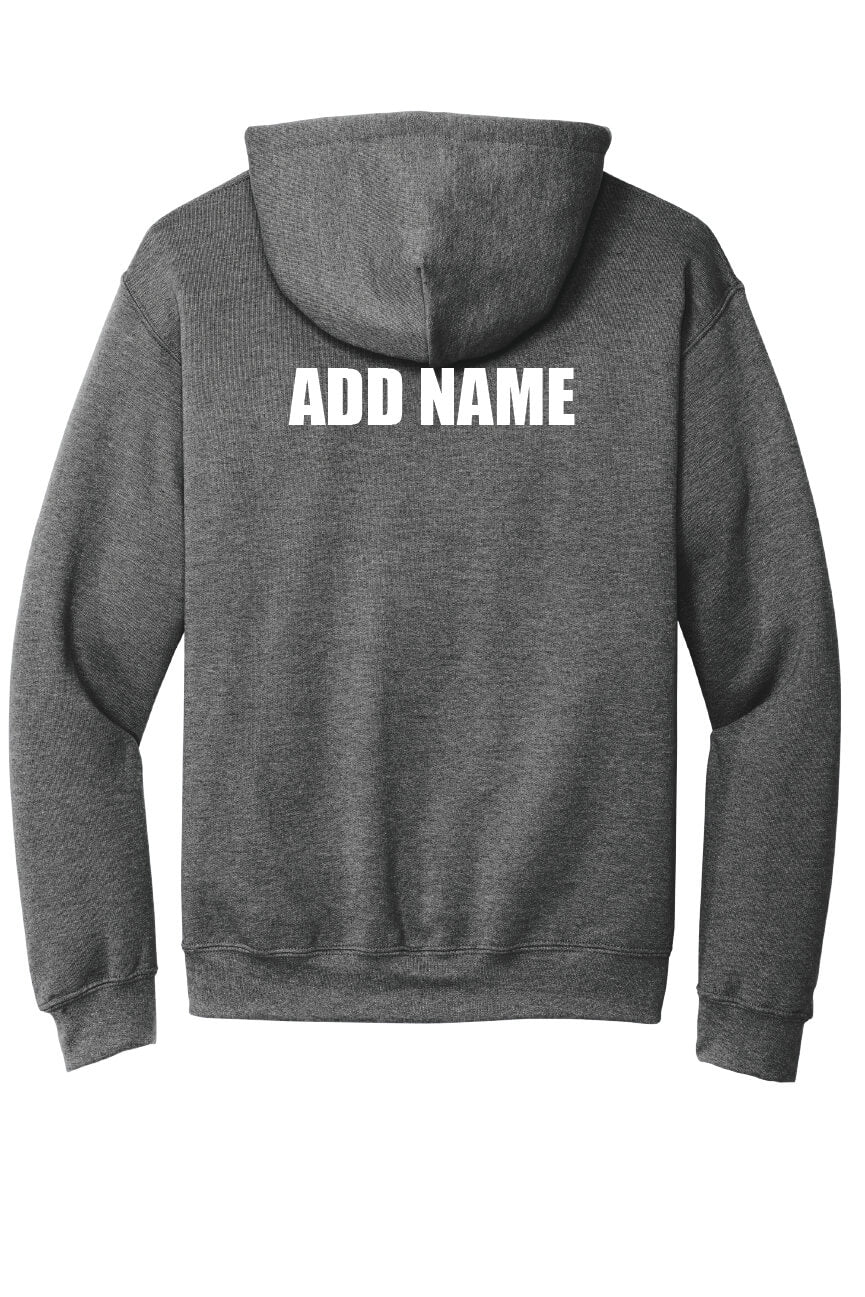 Notre Dame Softball Hoodie (Youth) gray, back