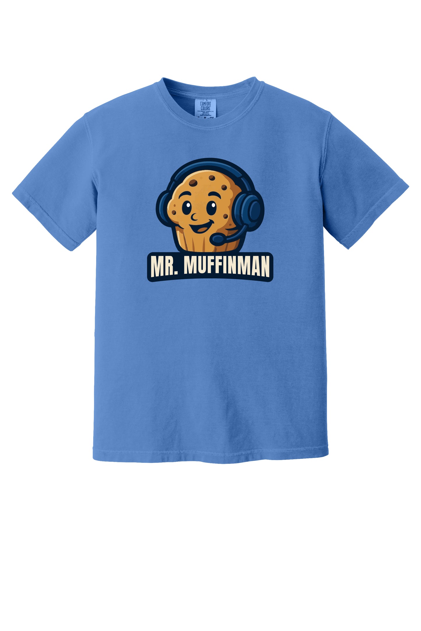 Mr. Muffinman (Blue) Comfort Colors Short Sleeve T-shirt