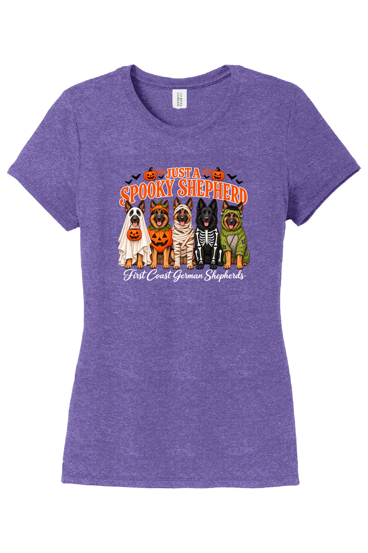 Spooky Shepherd Ladies Cut Short Sleeve T-Shirt