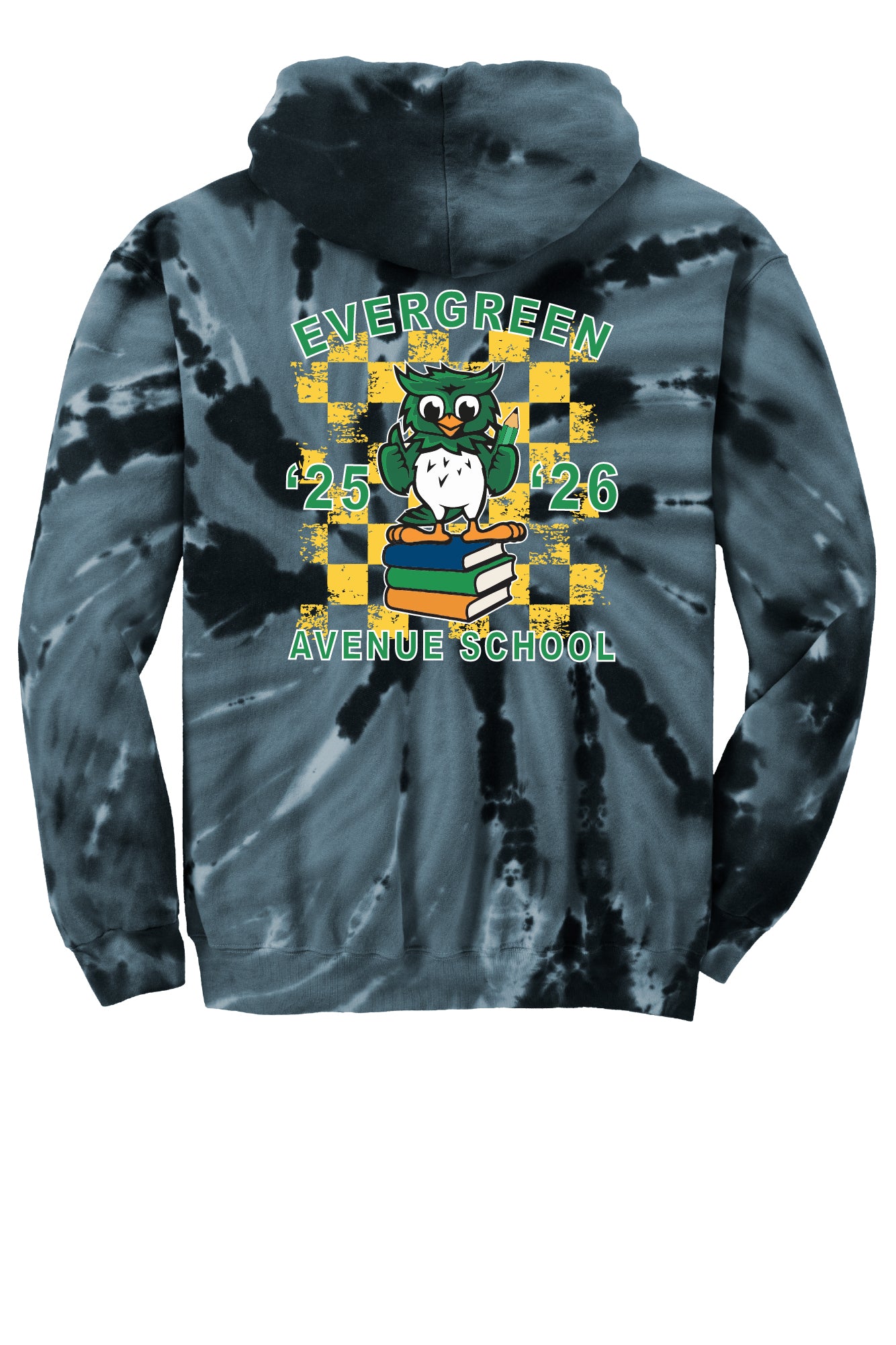 Back to School Hootie Tie-Dye Hoodie