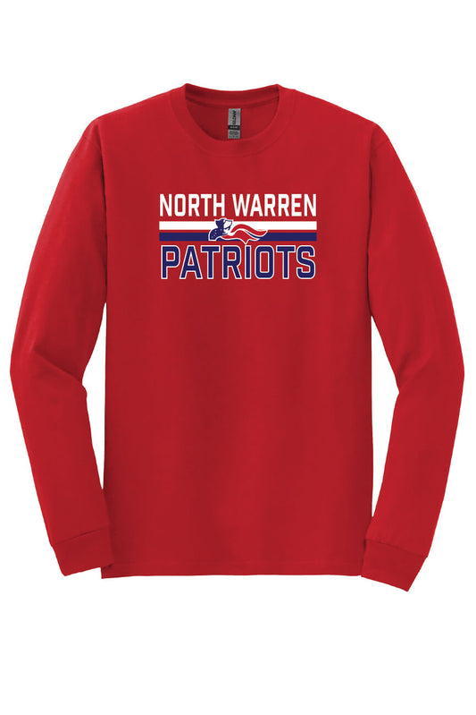 North Warren Patriots VI Long Sleeve T-Shirt red