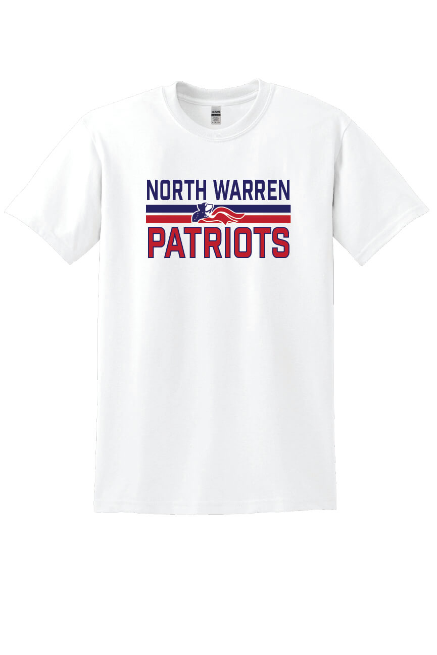 North Warren Patriots VI Short Sleeve T-Shirt white