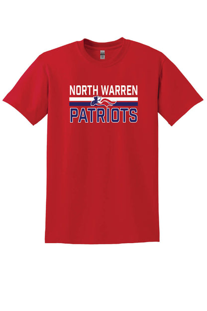 North Warren Patriots VI Short Sleeve T-Shirt red