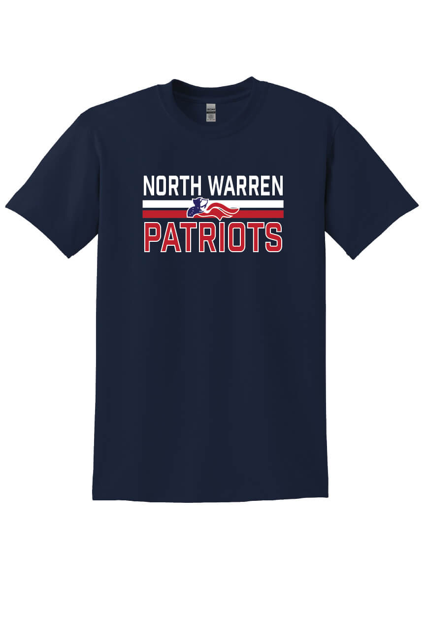 North Warren Patriots VI Short Sleeve T-Shirt navy