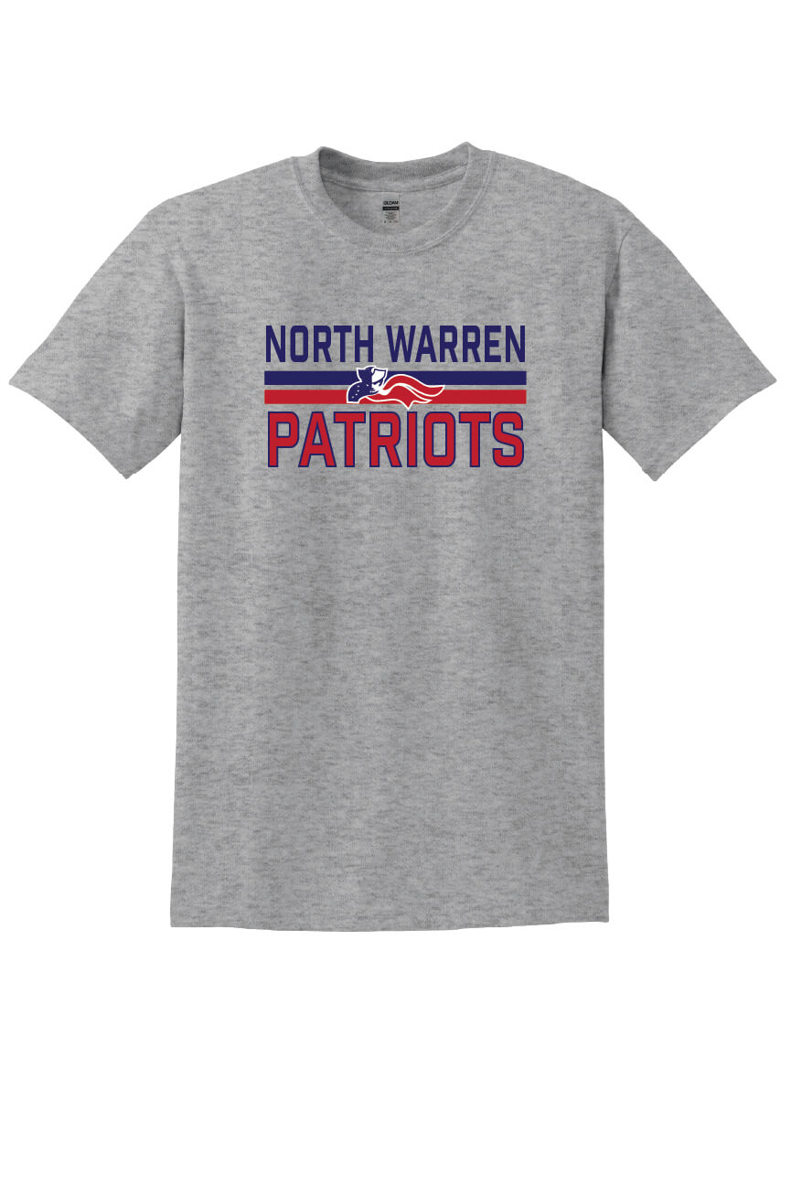 North Warren Patriots VI Short Sleeve T-Shirt gray