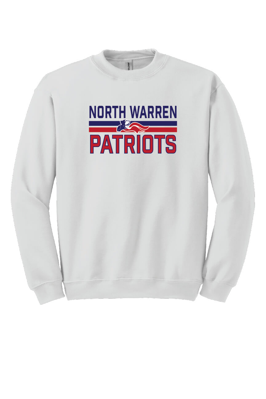 North Warren Patriots VI Crewneck Sweatshirt white