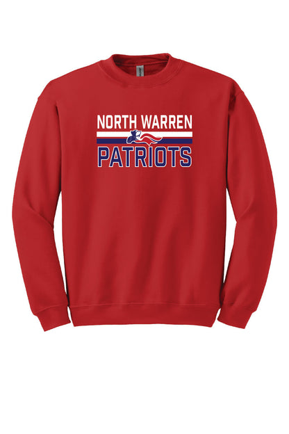 North Warren Patriots VI Crewneck Sweatshirt red